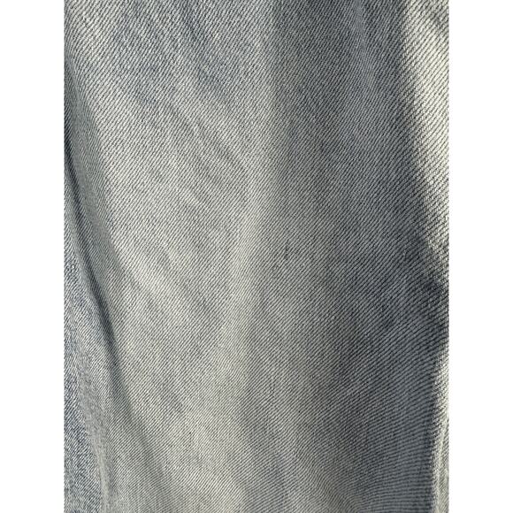 Reformation Wilder High Rise Wide Leg Cropped Jeans Raw Hem Rigid Denim Size 28 - Picture 8 of 14